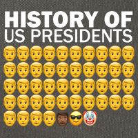 History of US Presidents 46th Clown Pro Republican Cotton Canvas Backpack