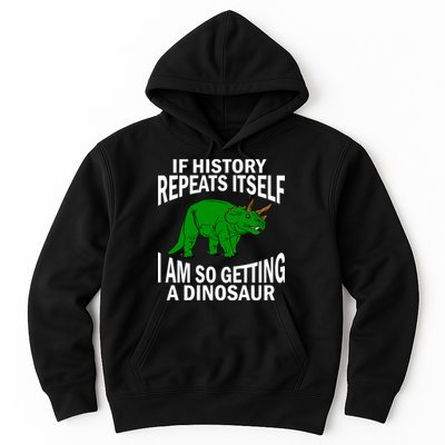 History Repeating Dinosaur Hoodie