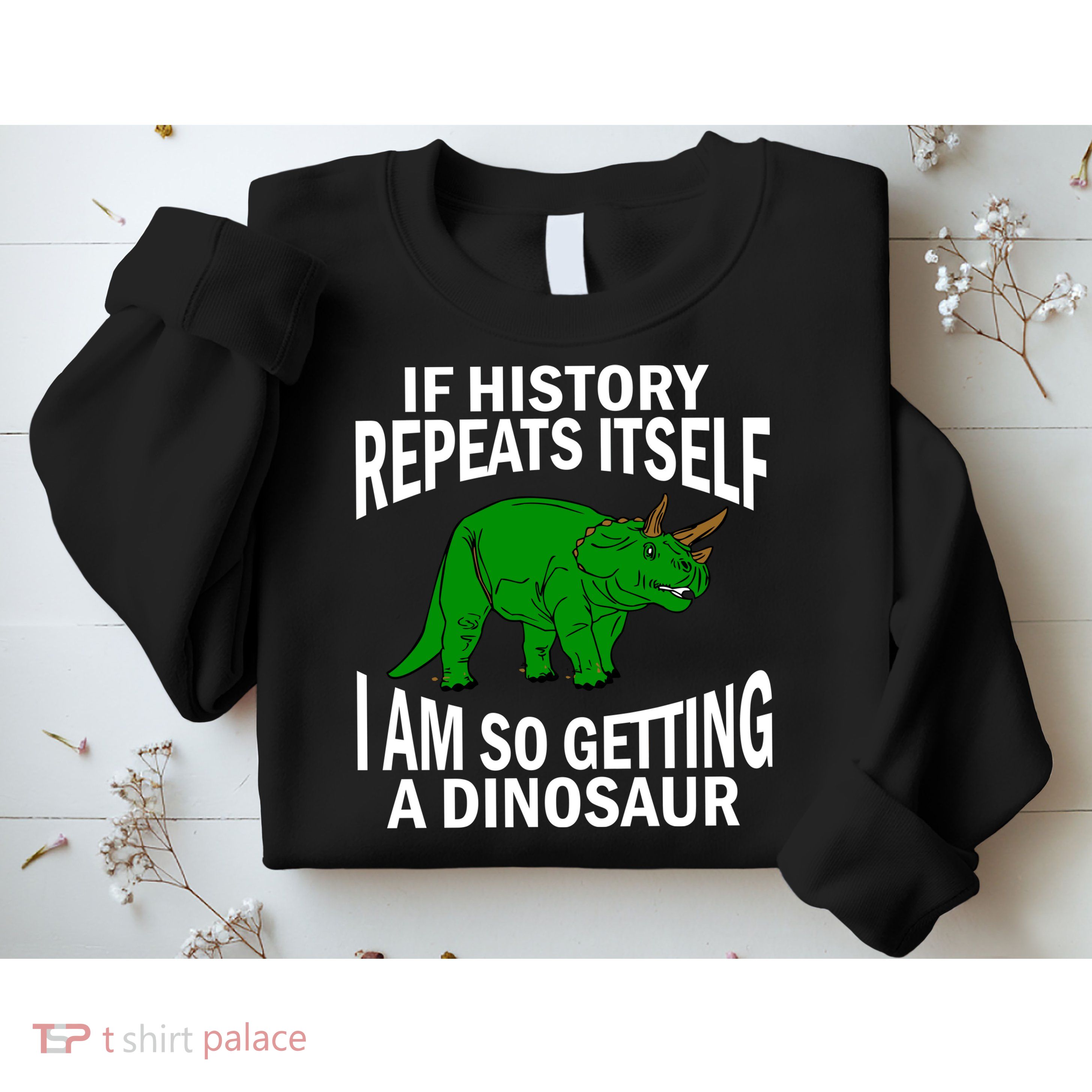History Repeating Dinosaur Sweatshirt