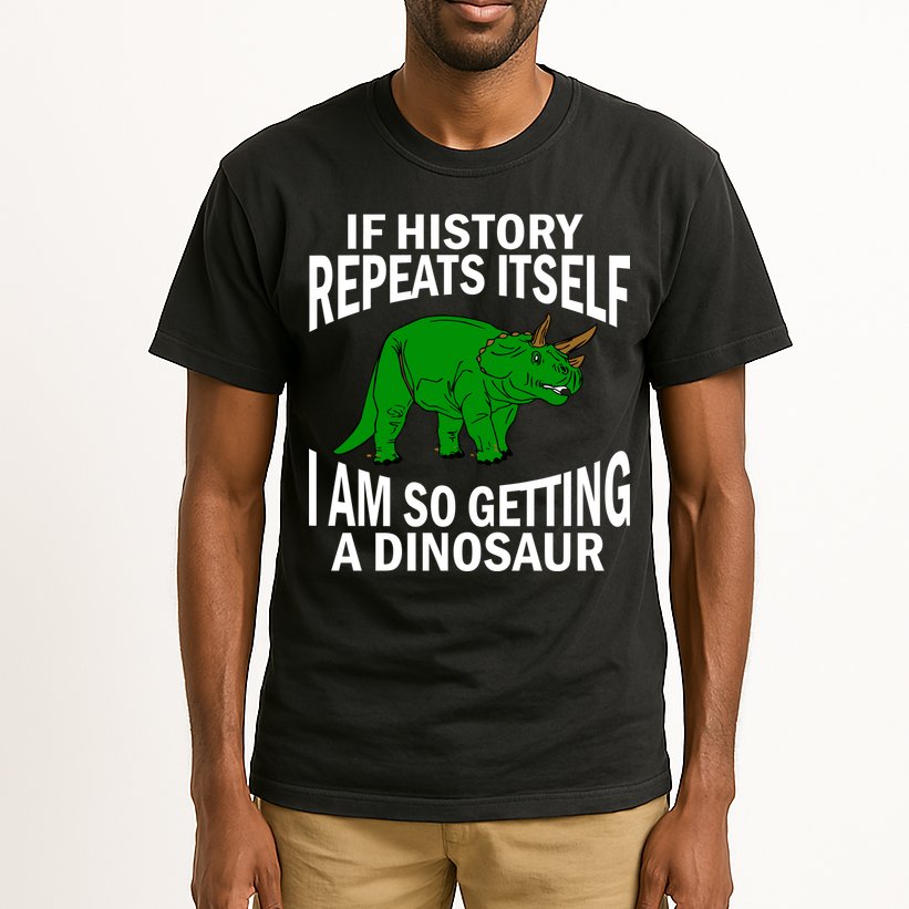 History Repeating Dinosaur Tall T-Shirt