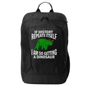 History Repeating Dinosaur City Backpack