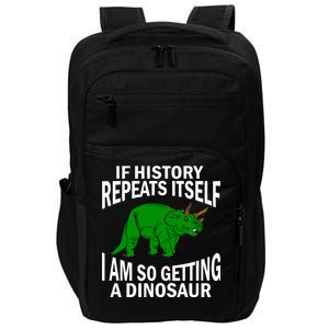 History Repeating Dinosaur Impact Tech Backpack