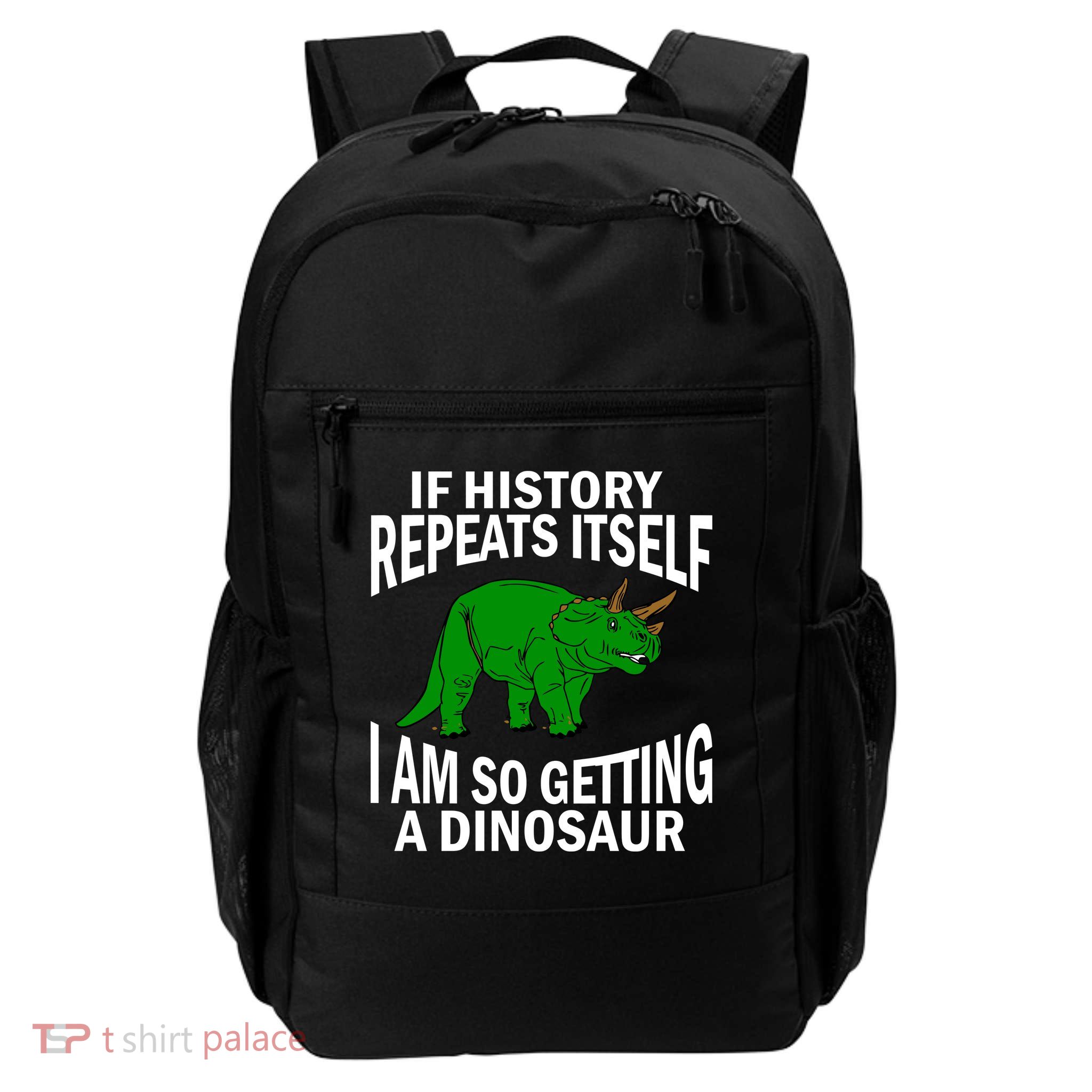 History Repeating Dinosaur Daily Commute Backpack