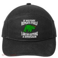 History Repeating Dinosaur 7-Panel Snapback Hat