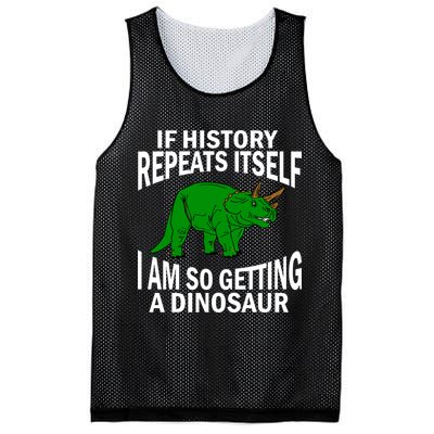 History Repeating Dinosaur Mesh Reversible Basketball Jersey Tank