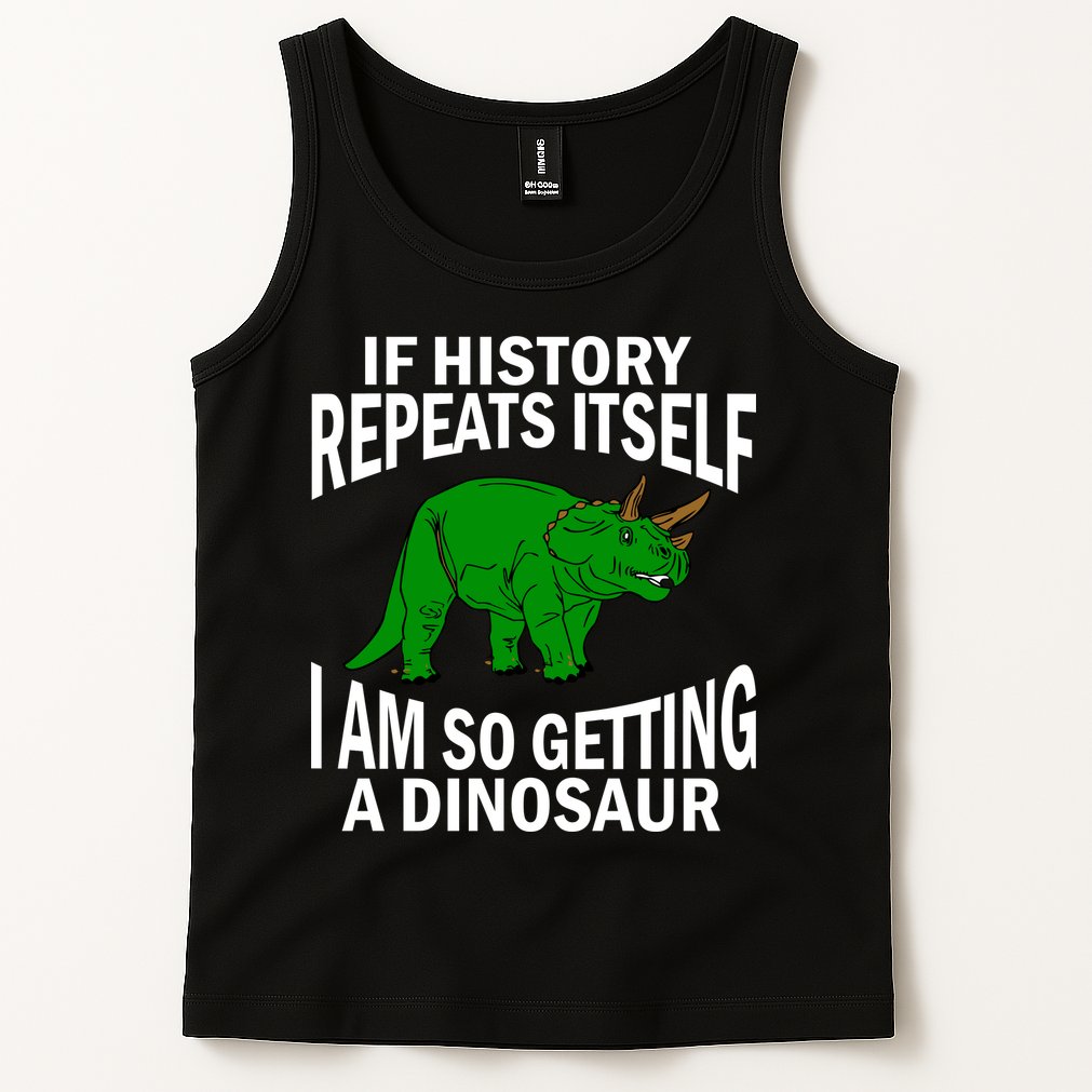 History Repeating Dinosaur Tank Top