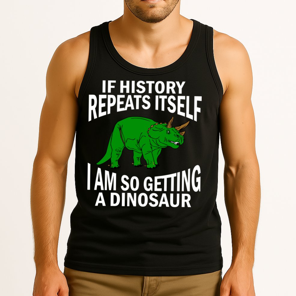 History Repeating Dinosaur Tank Top