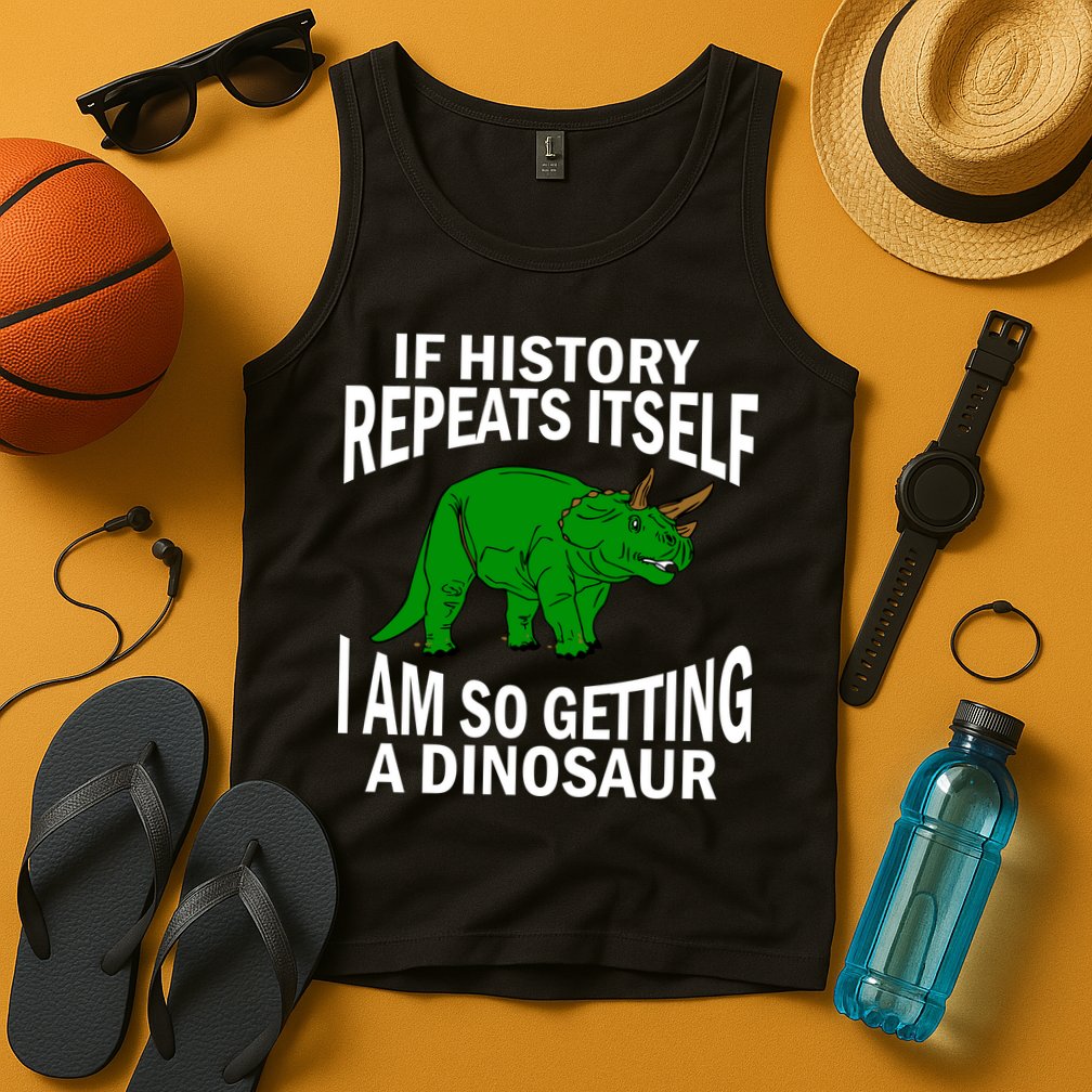 History Repeating Dinosaur Tank Top