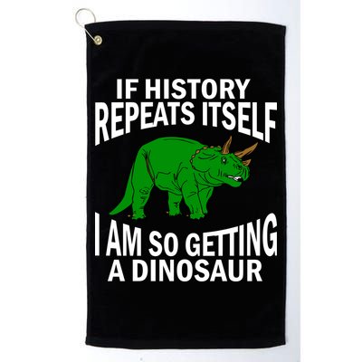History Repeating Dinosaur Golf Towel