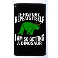 History Repeating Dinosaur Golf Towel
