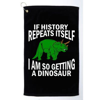 History Repeating Dinosaur Platinum Collection Golf Towel