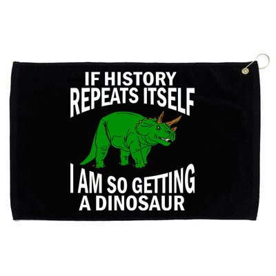 History Repeating Dinosaur Grommeted Golf Towel