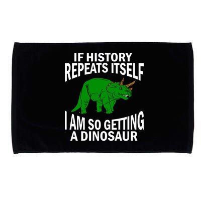 History Repeating Dinosaur Microfiber Hand Towel