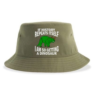 History Repeating Dinosaur Sustainable Bucket Hat