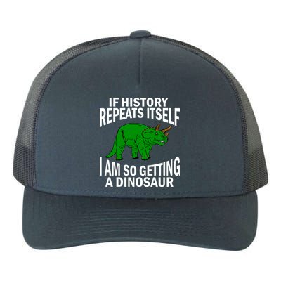 History Repeating Dinosaur Yupoong Adult 5-Panel Trucker Hat