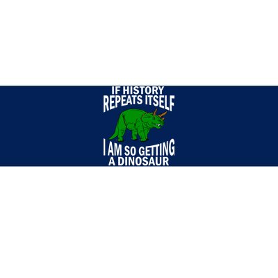 History Repeating Dinosaur Bumper Sticker