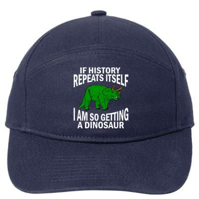 History Repeating Dinosaur 7-Panel Snapback Hat