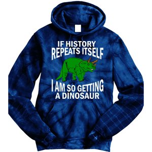 History Repeating Dinosaur Tie Dye Hoodie