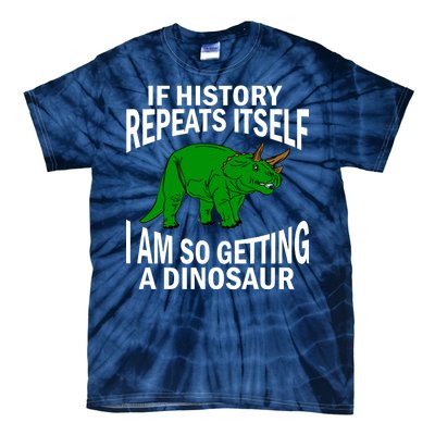 History Repeating Dinosaur Tie-Dye T-Shirt