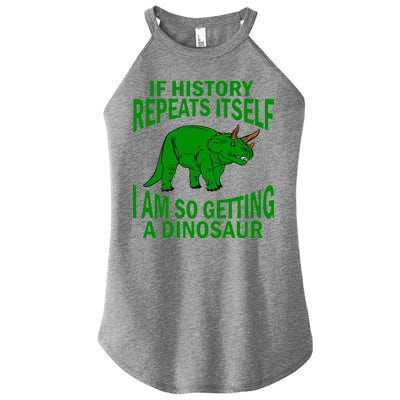 History Repeating Dinosaur Women’s Perfect Tri Rocker Tank