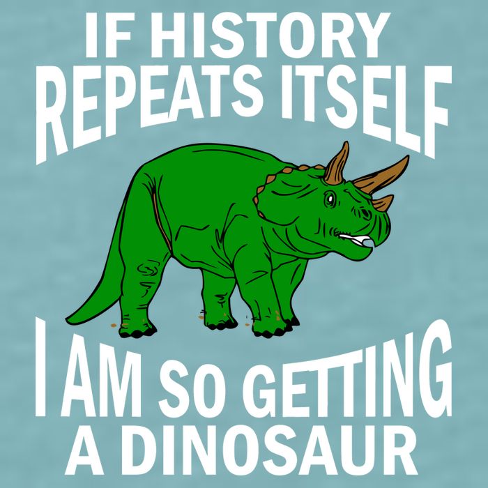 History Repeating Dinosaur Sueded Cloud Jersey T-Shirt