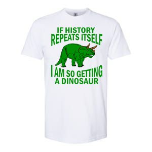 History Repeating Dinosaur Softstyle CVC T-Shirt