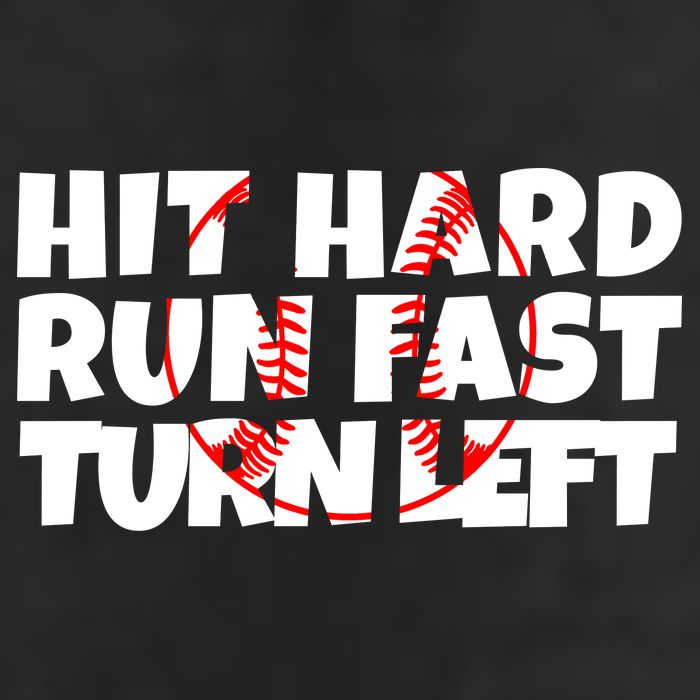 Hit Hard Run Fast Turn Left Funny Baseball 15oz Campfire Ceramic Mug