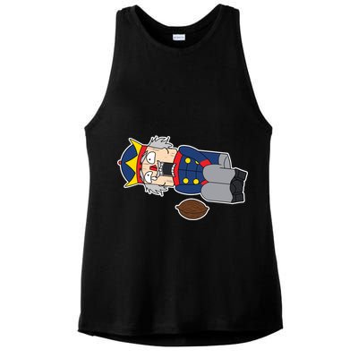 Hit In The Nutcracker Christmas Ladies PosiCharge Tri-Blend Wicking Tank