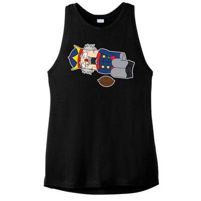 Hit In The Nutcracker Christmas Ladies PosiCharge Tri-Blend Wicking Tank