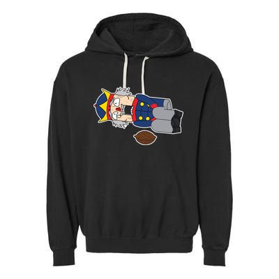 Hit In The Nutcracker Christmas Garment-Dyed Fleece Hoodie