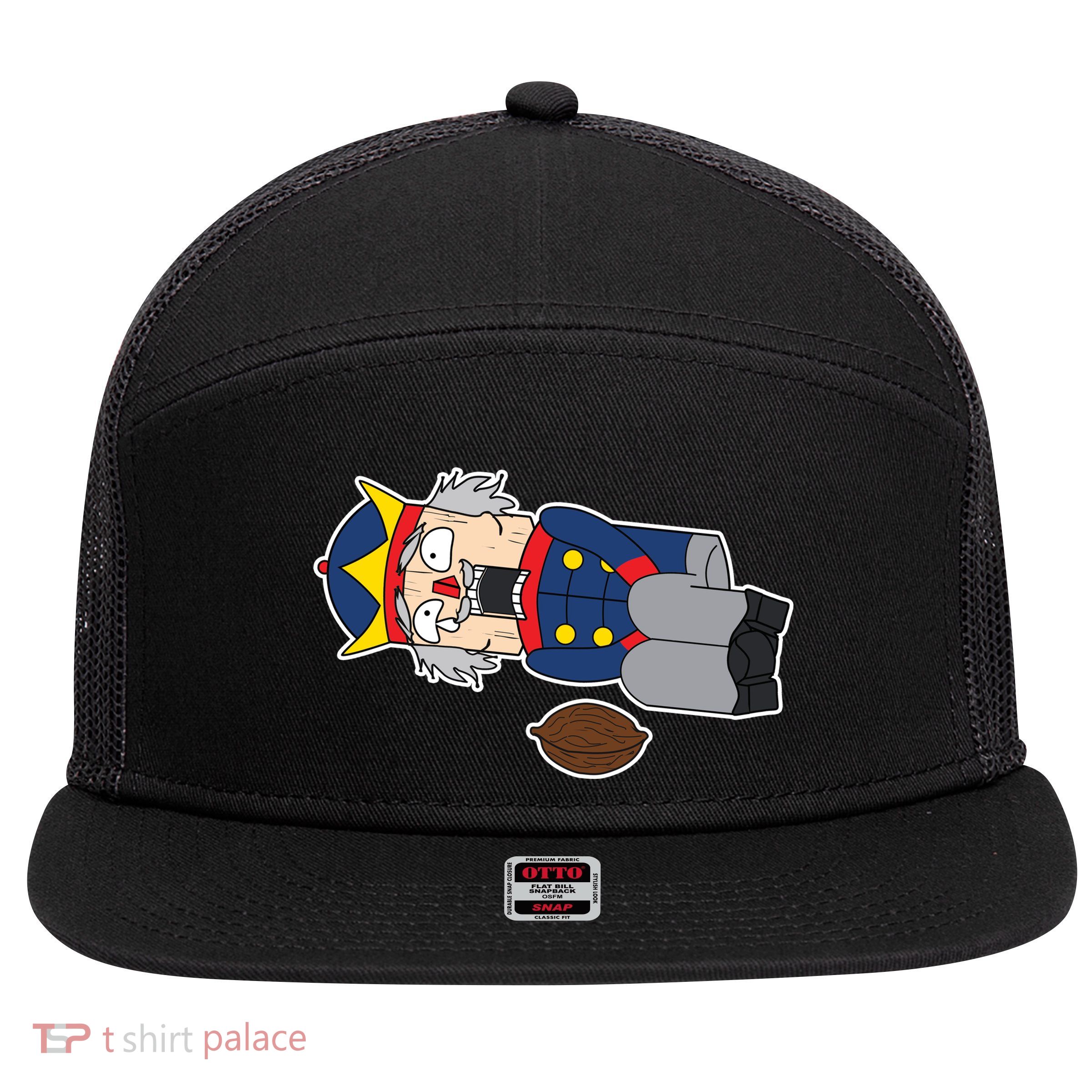 Hit In The Nutcracker Christmas 7 Panel Mesh Trucker Snapback Hat