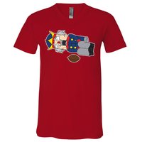 Hit In The Nutcracker Christmas V-Neck T-Shirt