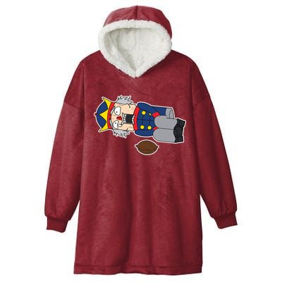 Hit In The Nutcracker Christmas Hooded Wearable Blanket