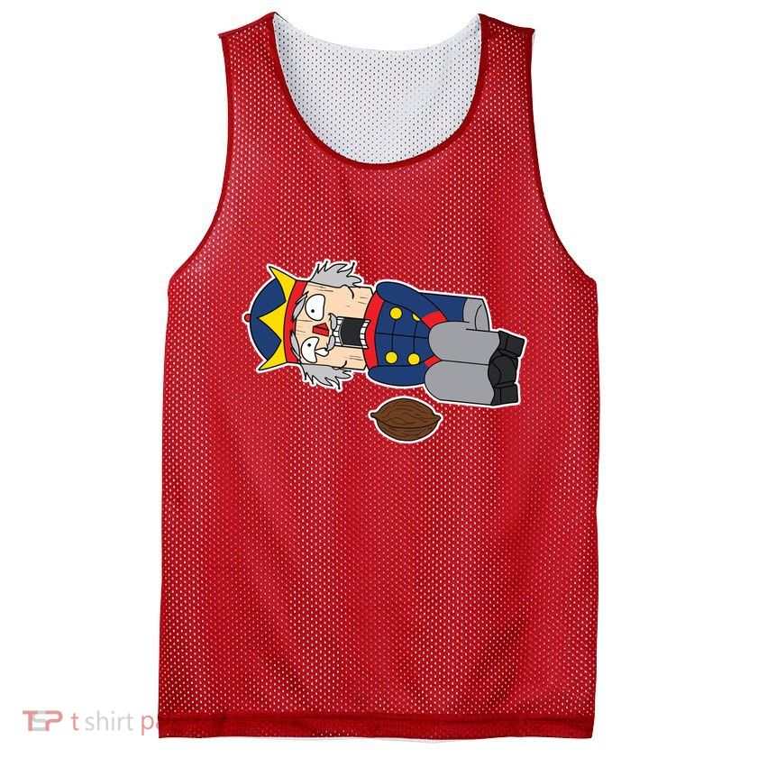 Hit In The Nutcracker Christmas Mesh Reversible Basketball Jersey Tank