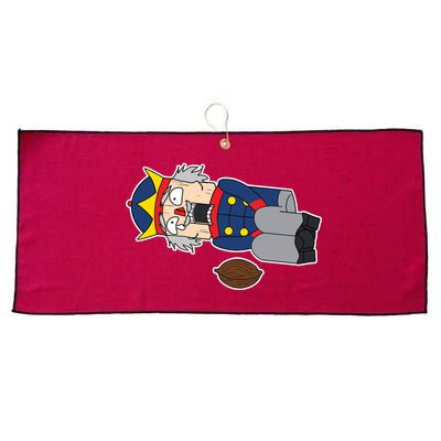 Hit In The Nutcracker Christmas Large Microfiber Waffle Golf Towel