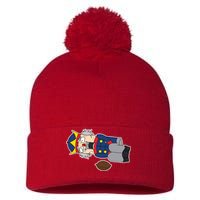 Hit In The Nutcracker Christmas Pom Pom 12in Knit Beanie