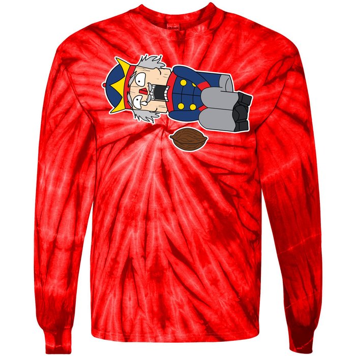 Hit In The Nutcracker Christmas Tie-Dye Long Sleeve Shirt