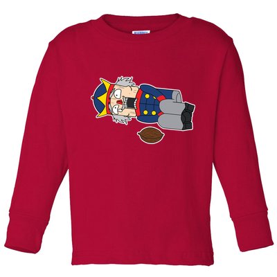 Hit In The Nutcracker Christmas Toddler Long Sleeve Shirt
