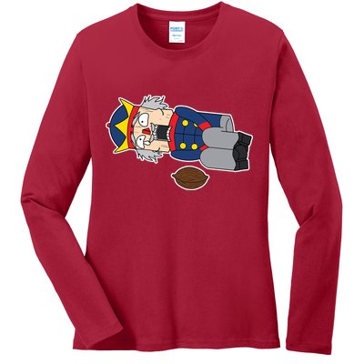 Hit In The Nutcracker Christmas Ladies Long Sleeve Shirt