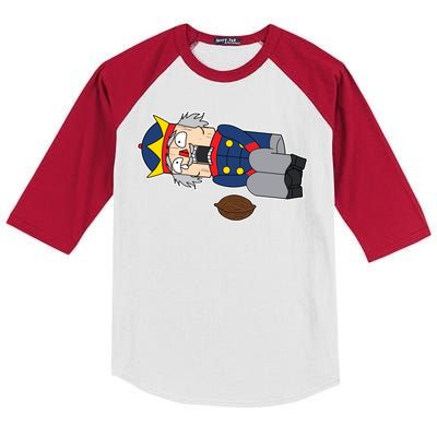 Hit In The Nutcracker Christmas Kids Colorblock Raglan Jersey