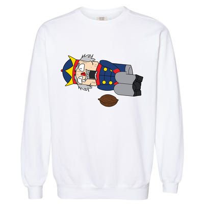 Hit In The Nutcracker Christmas Garment-Dyed Sweatshirt