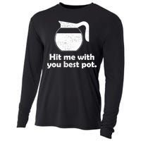 Hit Me With Your Best Pot Coffee Cooling Performance Long Sleeve Crew