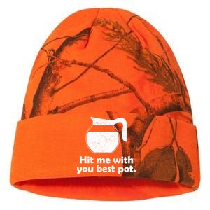 Hit Me With Your Best Pot Coffee Kati Licensed 12" Camo Beanie