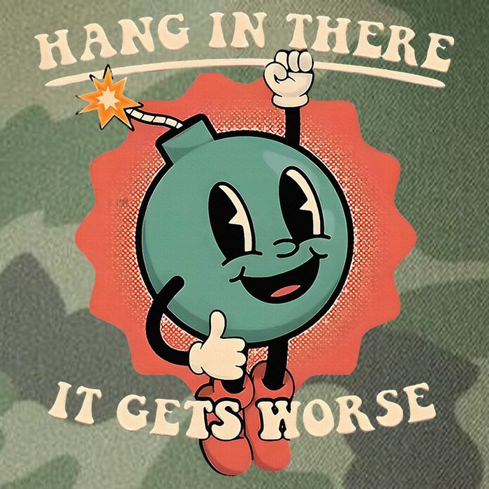 Hang In There It Gets Worse Existential Dread Legacy Tie Dye Trucker Hat