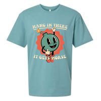 Hang In There It Gets Worse Existential Dread Sueded Cloud Jersey T-Shirt