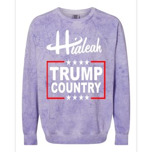 Hialeah Is Trump Country Colorblast Crewneck Sweatshirt