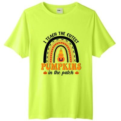 Halloween I Teach The Cutest Pumpkins In The Patch Rainbow Gift Tall Fusion ChromaSoft Performance T-Shirt