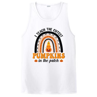 Halloween I Teach The Cutest Pumpkins In The Patch Rainbow Gift PosiCharge Competitor Tank