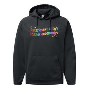 Heterosexuality In This Economy Sarcastic Heterosexual Lgbtq Performance Fleece Hoodie