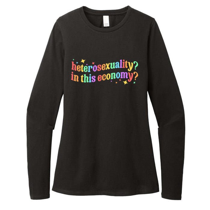 Heterosexuality In This Economy Sarcastic Heterosexual Lgbtq Womens CVC Long Sleeve Shirt